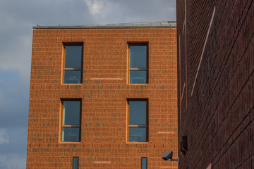 old red brick building wall