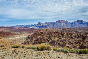 Volcanic landscape around Teide, Tenerife