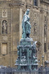 Fototapeta premium sculpture of Charles IV