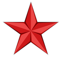 Red Star icon illustration