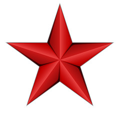 Red Star icon illustration