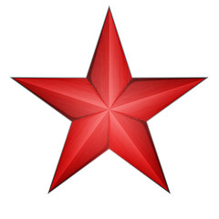 Red Star icon illustration