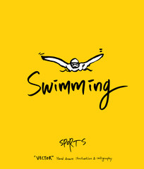 스포츠 포스터 / 손으로 그린 스포츠 그림