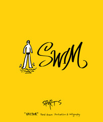 스포츠 포스터 / 손으로 그린 스포츠 그림