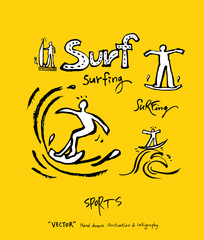 스포츠 포스터 / 손으로 그린 스포츠 그림