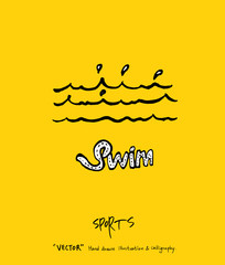 스포츠 포스터 / 손으로 그린 스포츠 그림