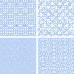 Baby different retro seamless patterns.