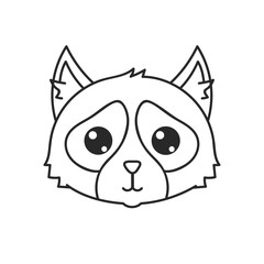 Snowshoe cat portrait