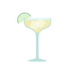 Flat vector daiquiri