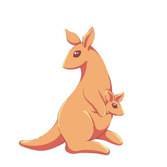 cute kawaii kangaroo family