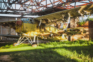 An old abandoned plane