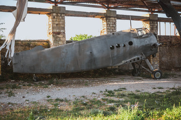 An old abandoned plane