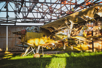 An old abandoned plane
