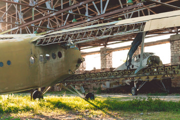 An old abandoned plane