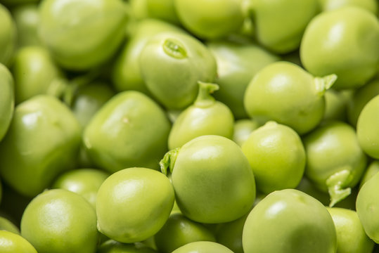 green peas close up - macro photo