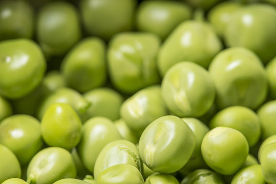 green peas close up - macro photo