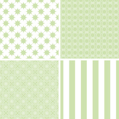 Chic different seamless patterns.