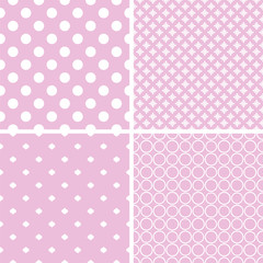 Retro abstract vector seamless patterns.