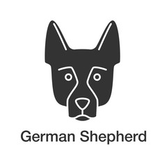 German Shepherd glyph icon