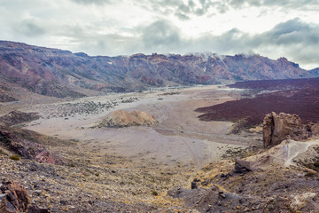 Volcanic landscape around Teide, Tenerife