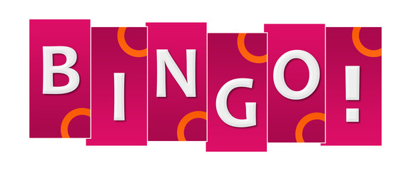 Bingo Pink Orange Stripes Rings 