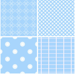 Chic different seamless patterns.