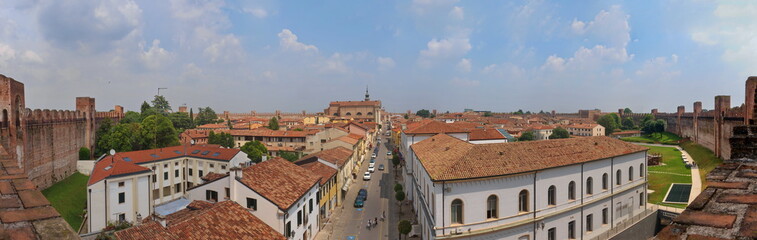 Fototapeta na wymiar Panorama von Cittadella / Provinz Padua / Venetien / Italien