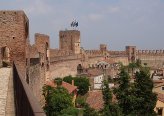 Stadtmauer von Cittadella / Provinz Padua / Venetien / Italien