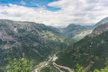 Panoramic Alp view in Albania