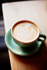 One cup of cappuccino.