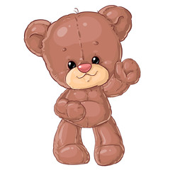 Teddy bear. Children character. 