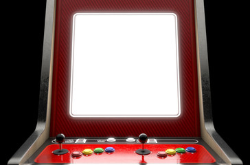 Naklejka premium Arcade Machine Screen