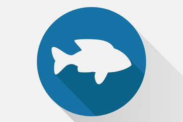 Icono azul de un pez.