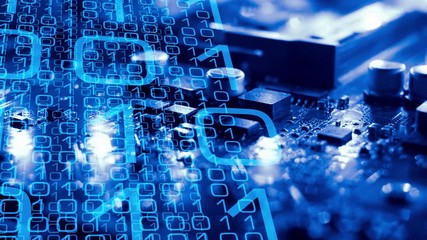 Transfer big data, programming new technology computer chip