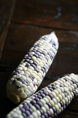 Black and white corn