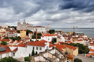 Lisbon cloudy day