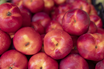 Background, fruit, nectarine, close-up