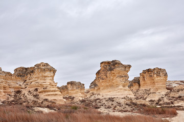 Fototapeta premium Rugged weathered sandstone formations