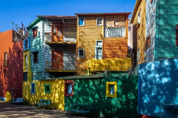 Fototapeten Colorful Caminito Street in La Boca neighborhood - Buenos Aires, Argentina © diegograndi