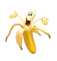 banana allegra - obrazy, fototapety, plakaty