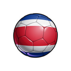 Fototapeta premium Costa Rican Flag Football - Soccer Ball
