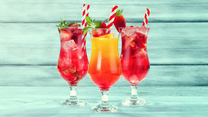 summer drink and free space for your decoration. 
