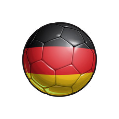 Obraz premium Germany Flag Football - Soccer Ball