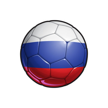 Russian Flag Football - Soccer Ball