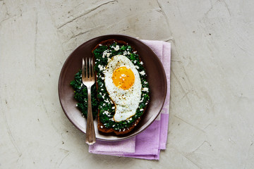 Morning breakfast sandwich