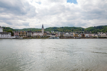 famous popular Wine Village of Boppard at Rhine River,middle Rhine Valley,Germany