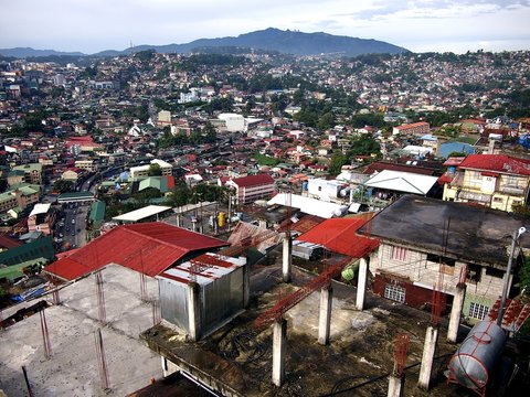 Aerial view of the entire Baguio City