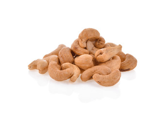 Cashew nut isolated on white background