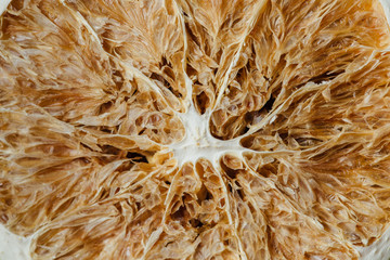 Texture of dried citrus.Macro