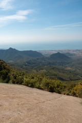 The Mediterranean Sea from the desert of the palms in Benicassim